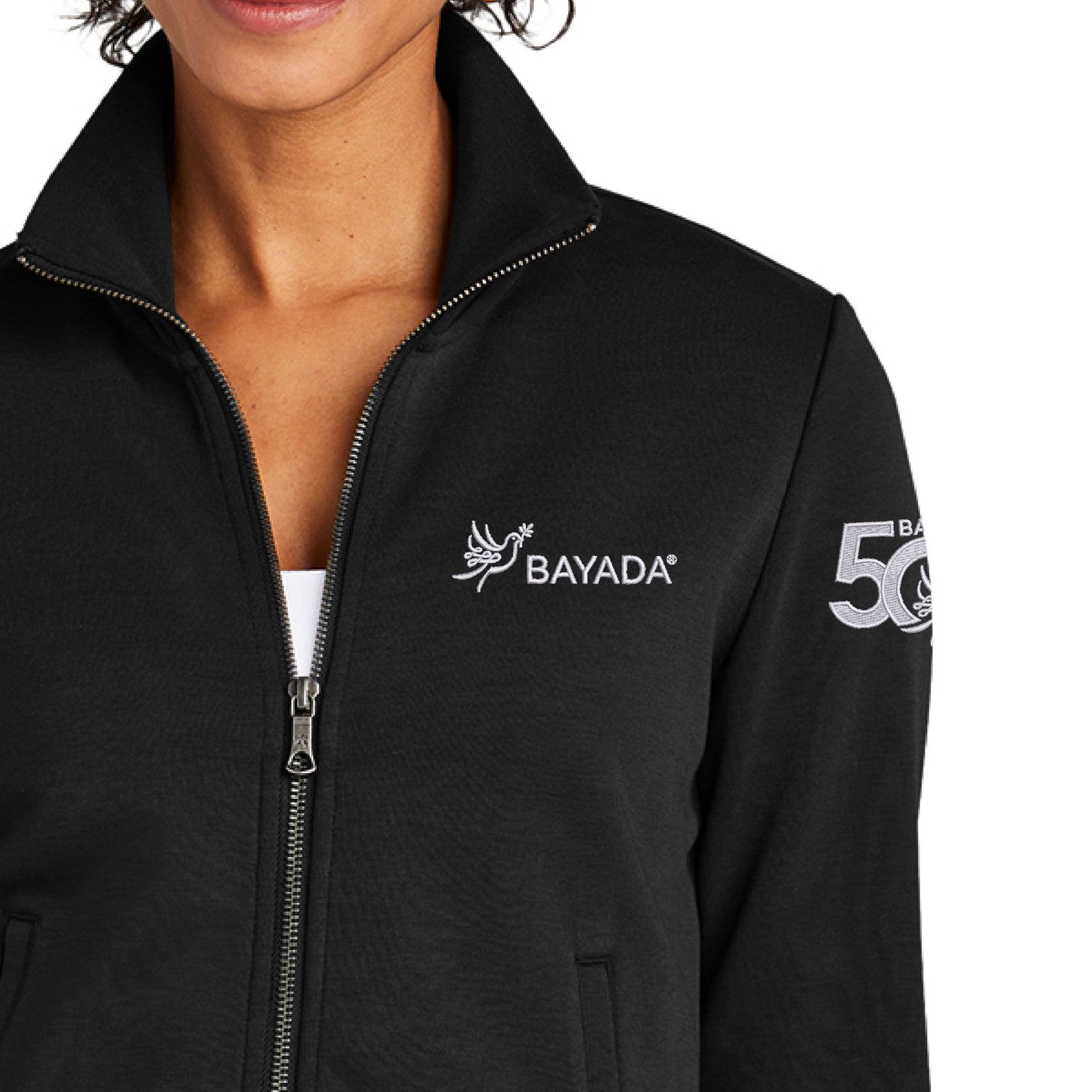 Ladies Brooks Bros Double-Knit Full Zip