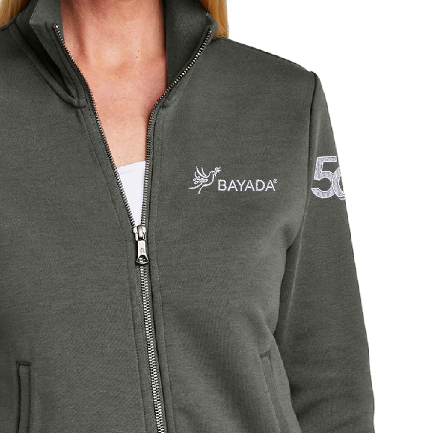 Ladies Brooks Bros Double-Knit Full Zip