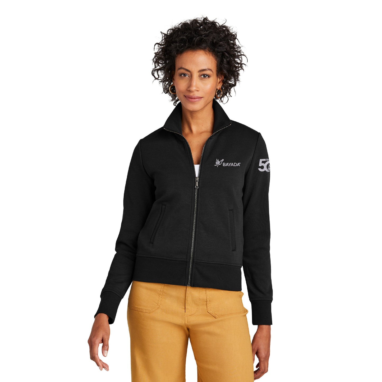 Ladies Brooks Bros Double-Knit Full Zip