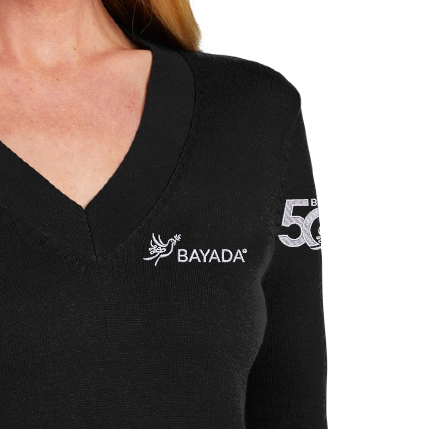 BB Women's Cotton Stretch V-Neck