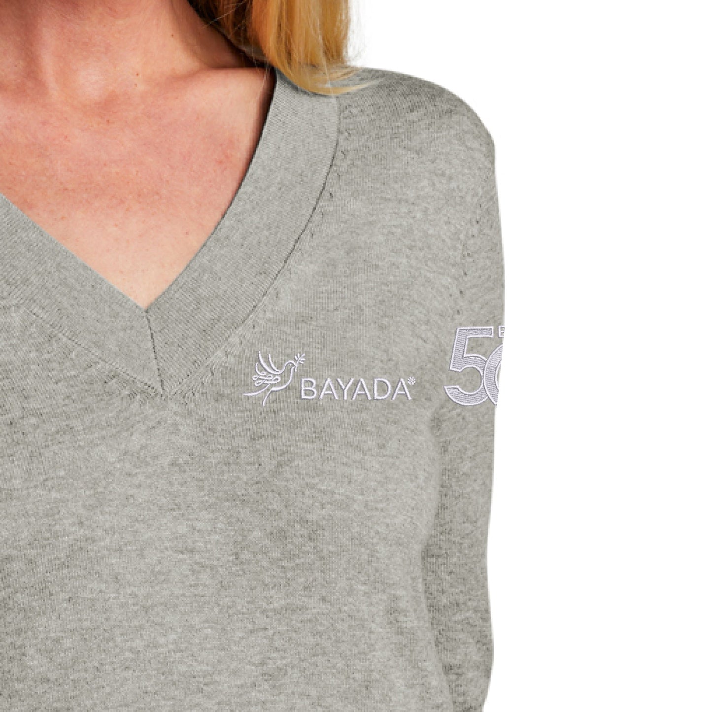 BB Women's Cotton Stretch V-Neck