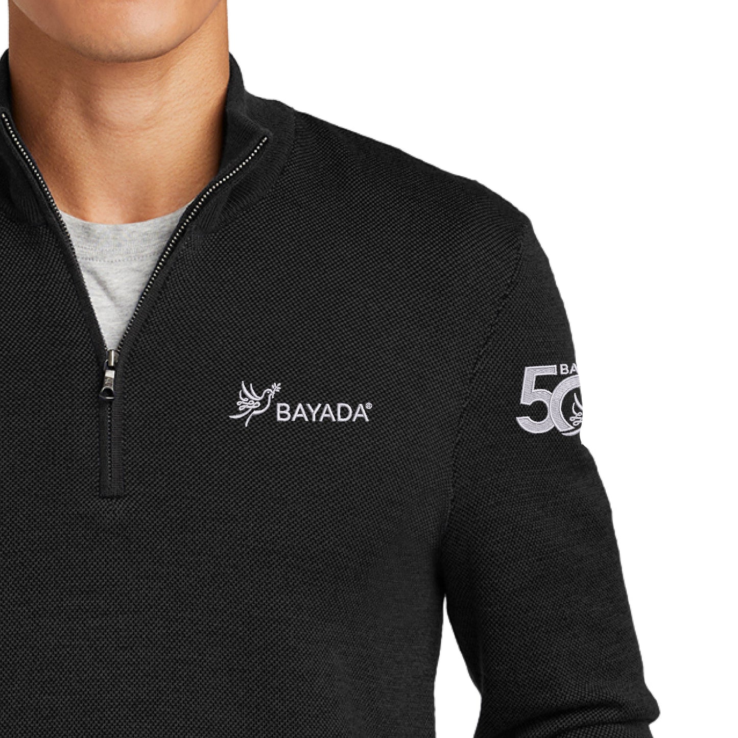 BB Merino Birdseye 1/4-Zip Sweater