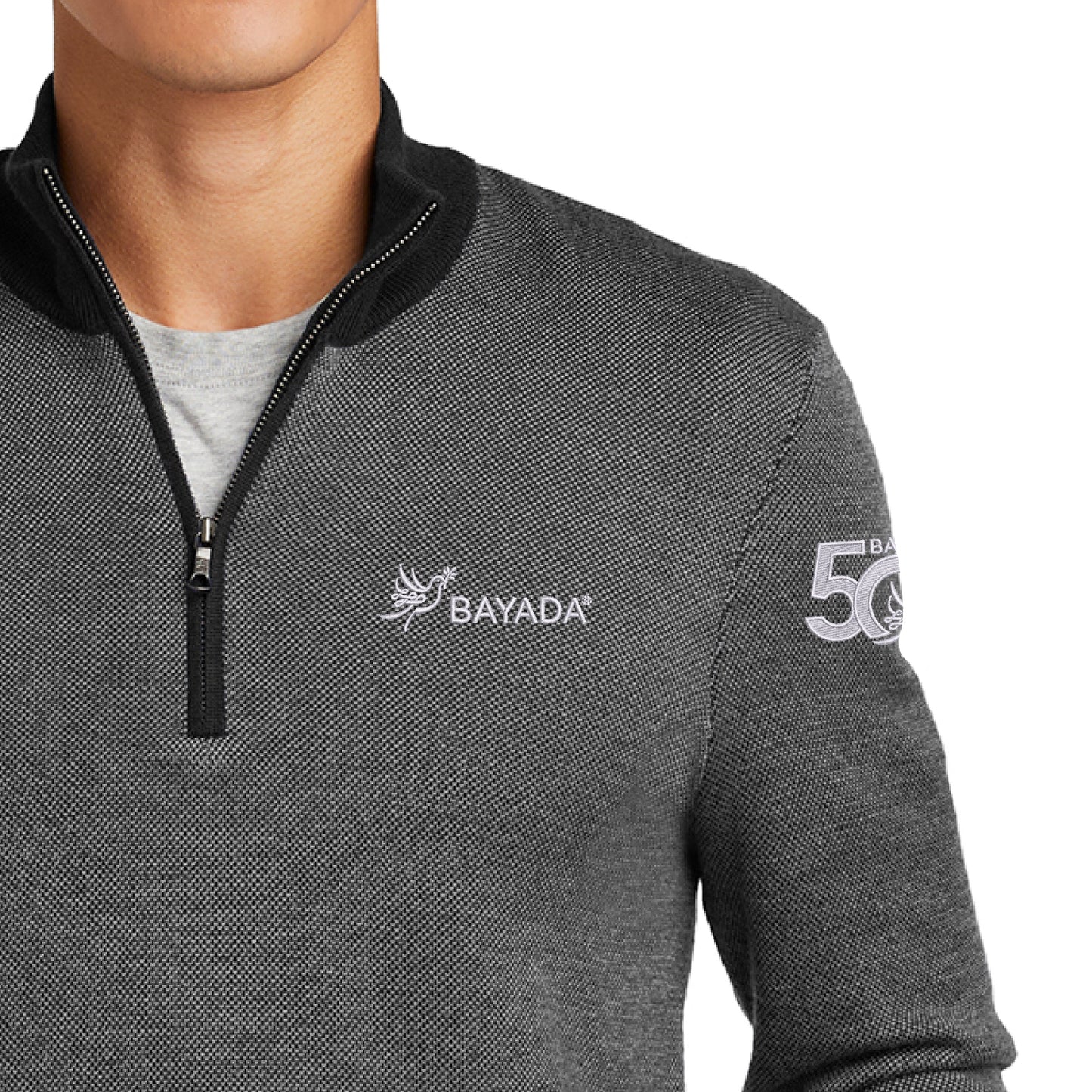 BB Merino Birdseye 1/4-Zip Sweater