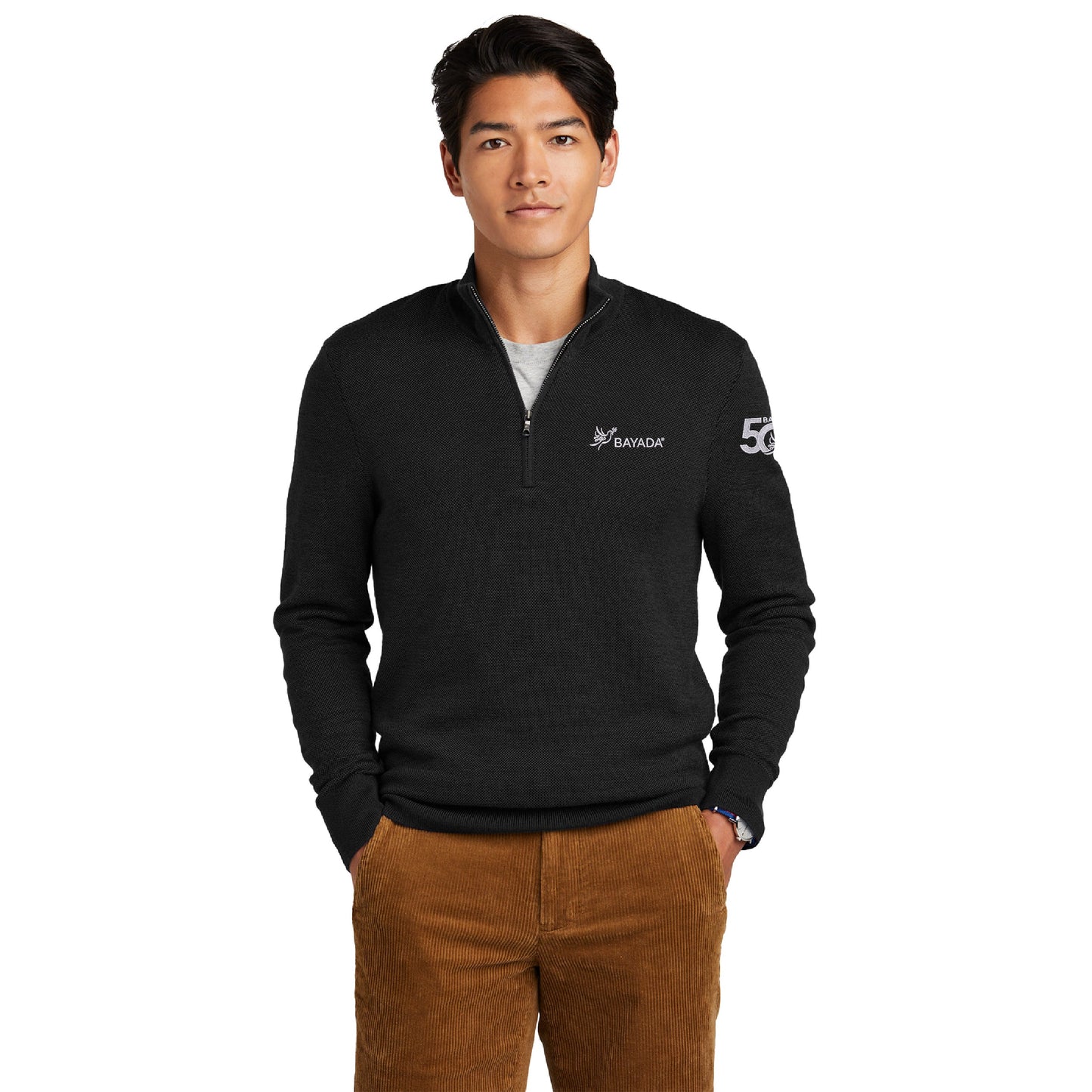 BB Merino Birdseye 1/4-Zip Sweater