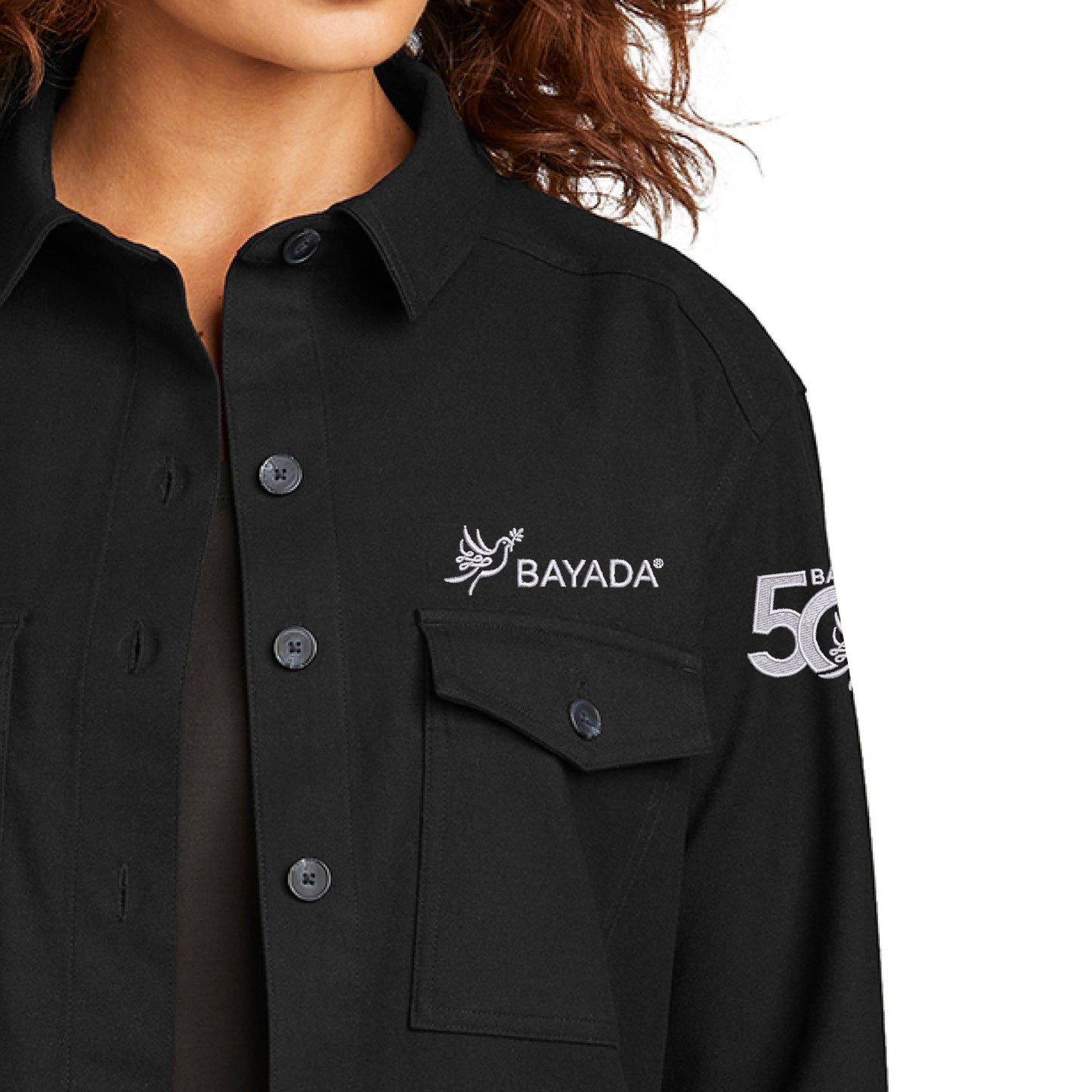 Mercer+Mettle™ Women’s Long Sleeve Twill Overshirt