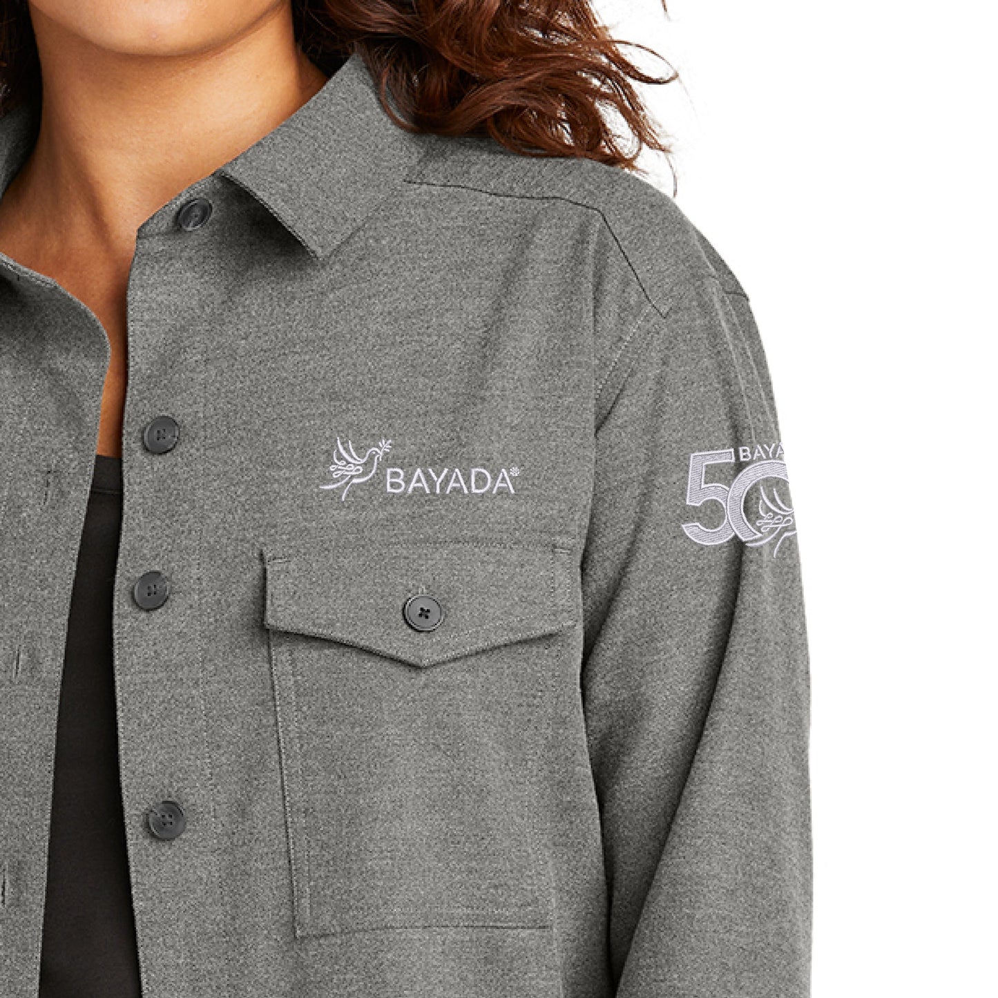 Mercer+Mettle™ Women’s Long Sleeve Twill Overshirt