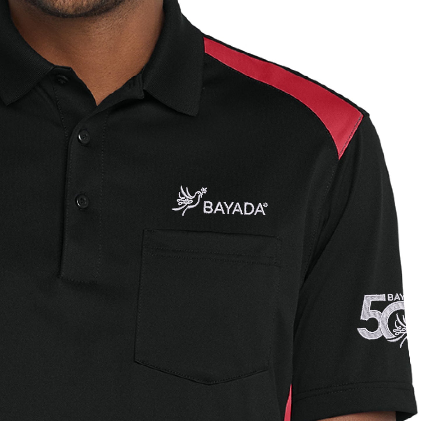 Two Way Colorblock Pocket Polo
