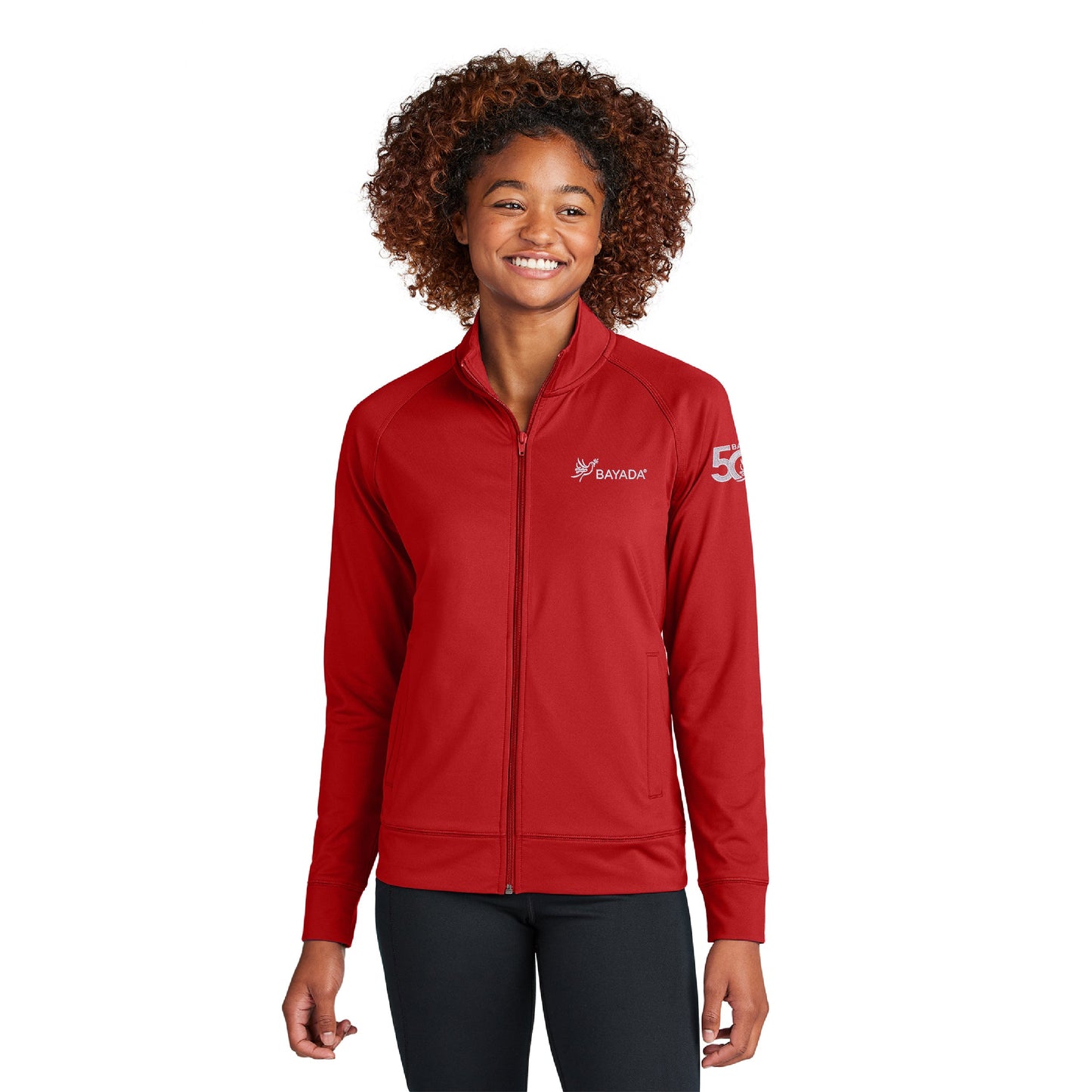 Ladies Sport-Wick Stretch Full-Zip Jacket