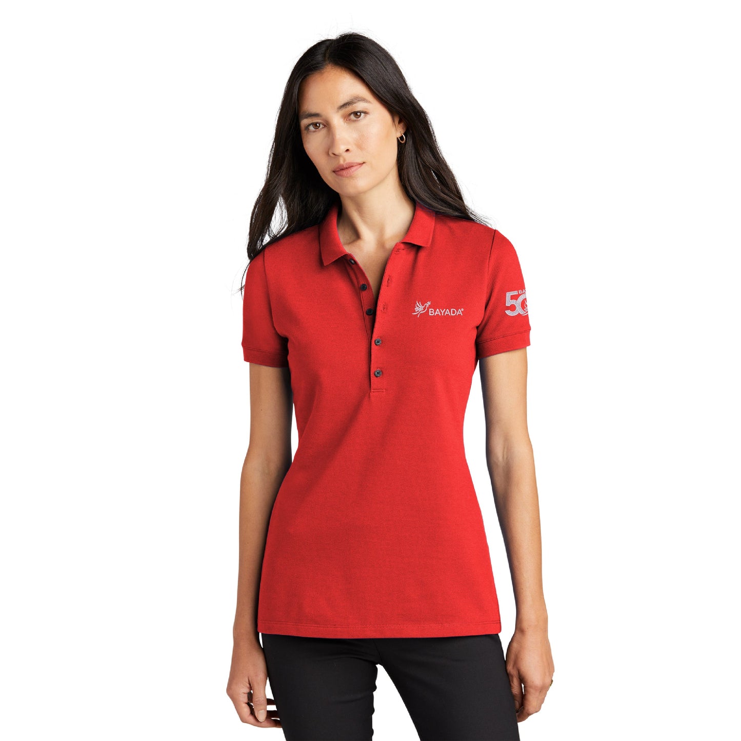 Ladies MM Stretch Heavywt Pique Polo
