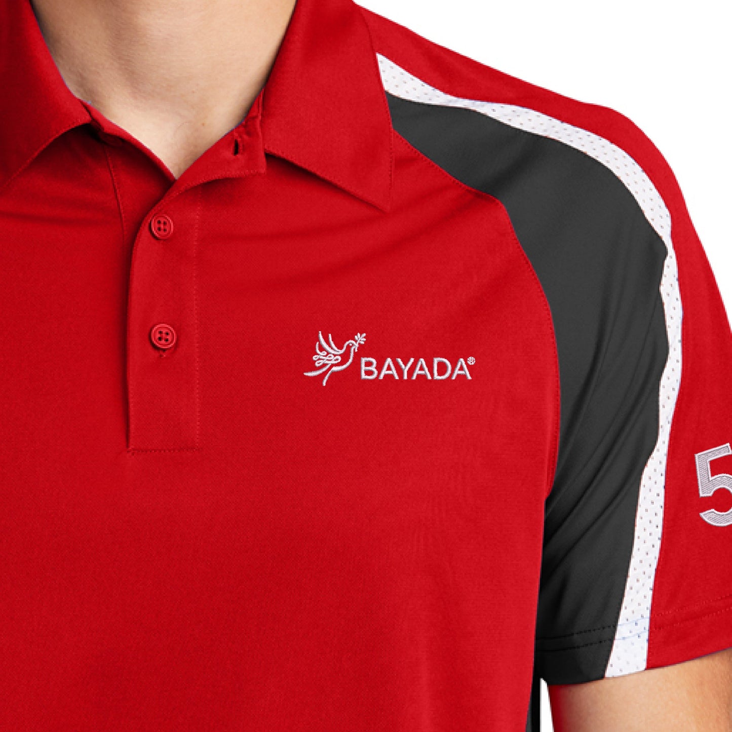 Tricolor Sport-Wick Polo