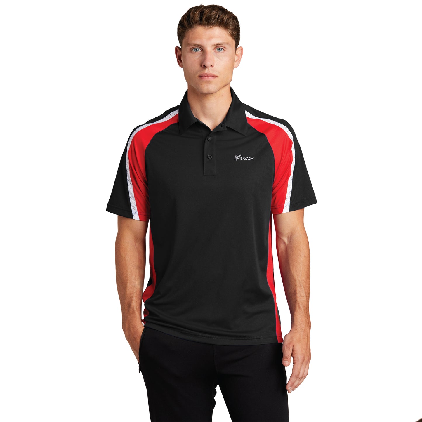 Tricolor Sport-Wick Polo