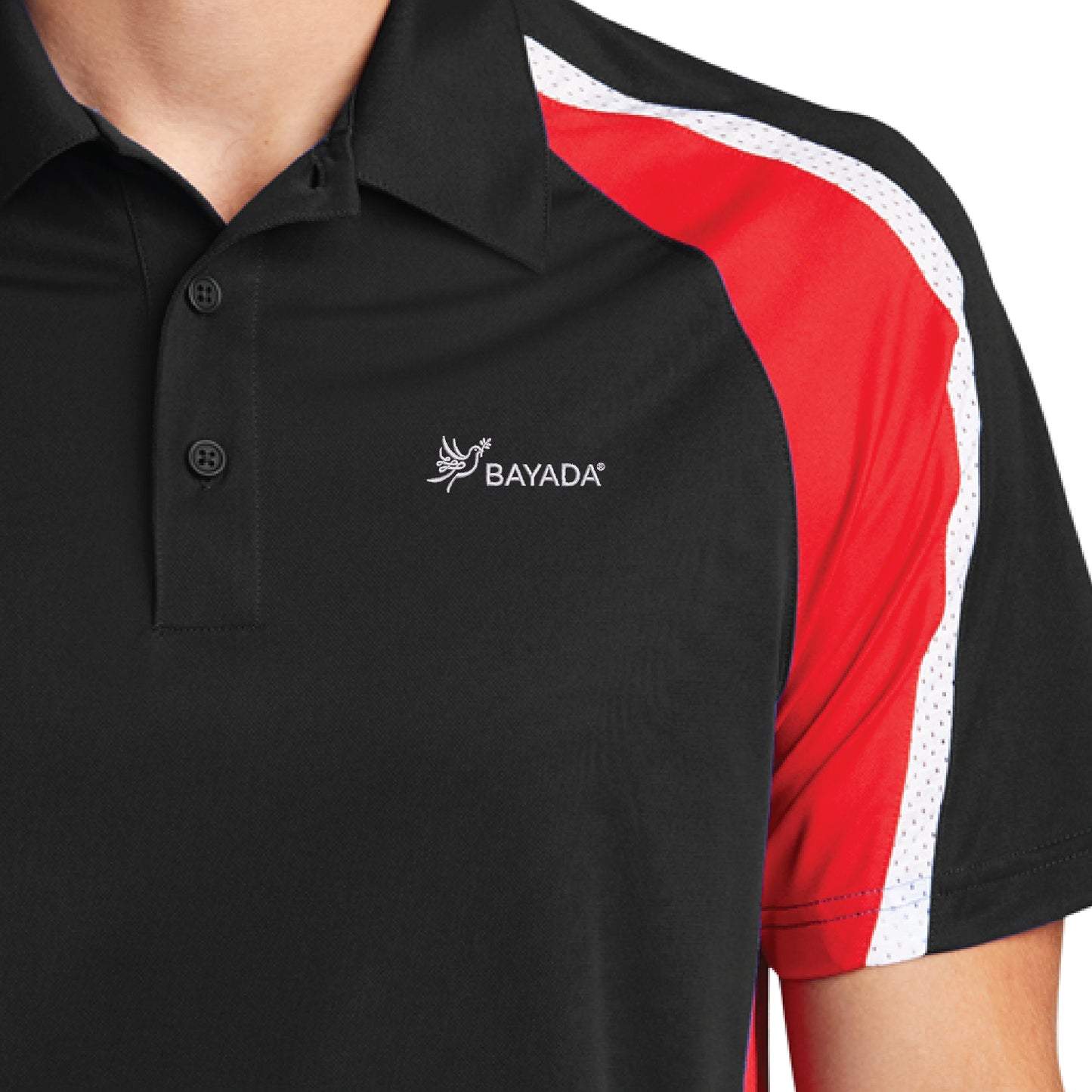 Tricolor Sport-Wick Polo