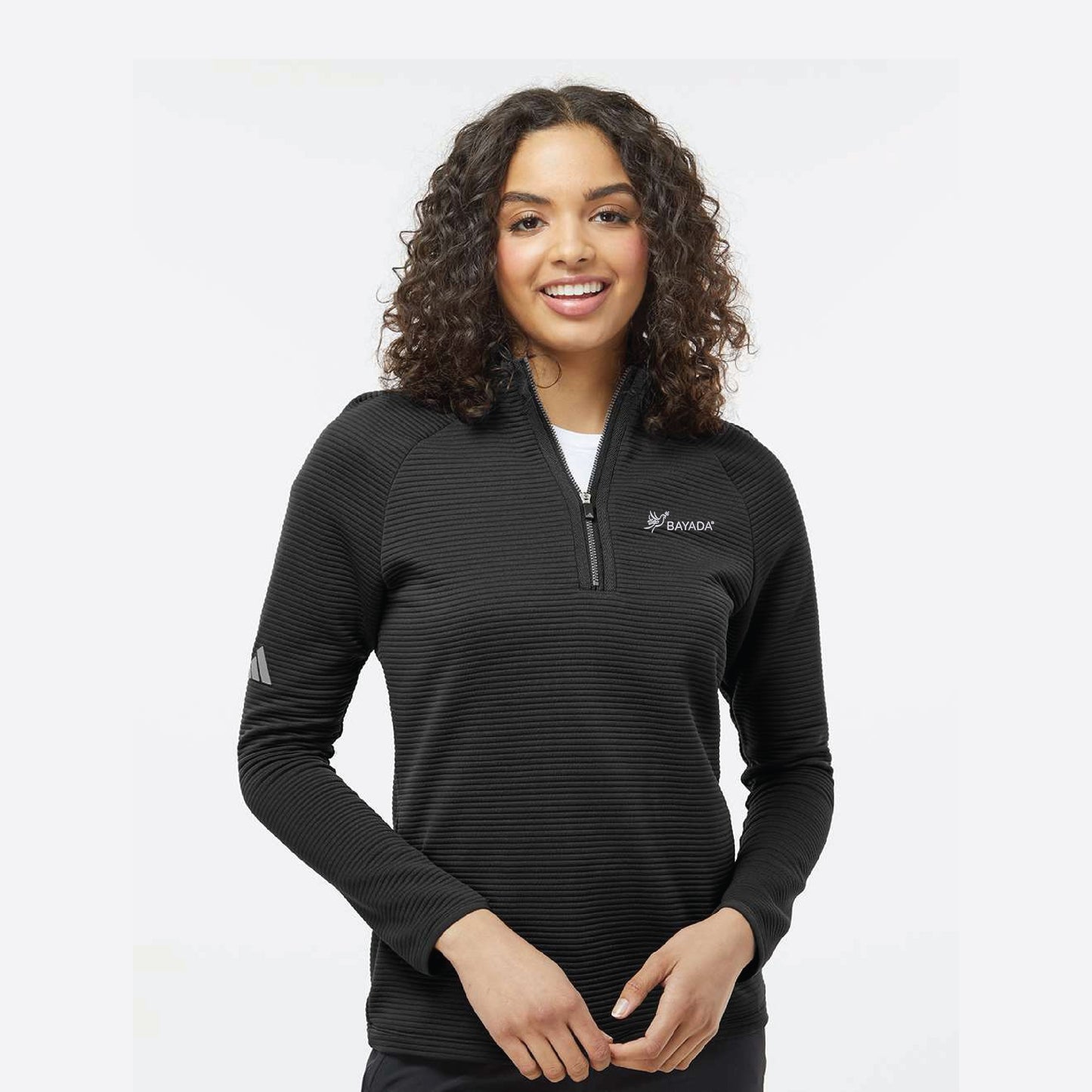 Ladies Adidas Spacer 1/4-Zip Pullover