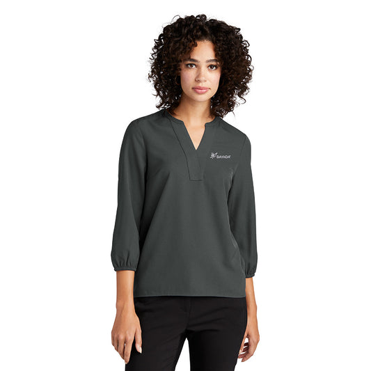 Mercer+Mettle™ Women's Stretch Crepe 3/4-Sleeve Blouse