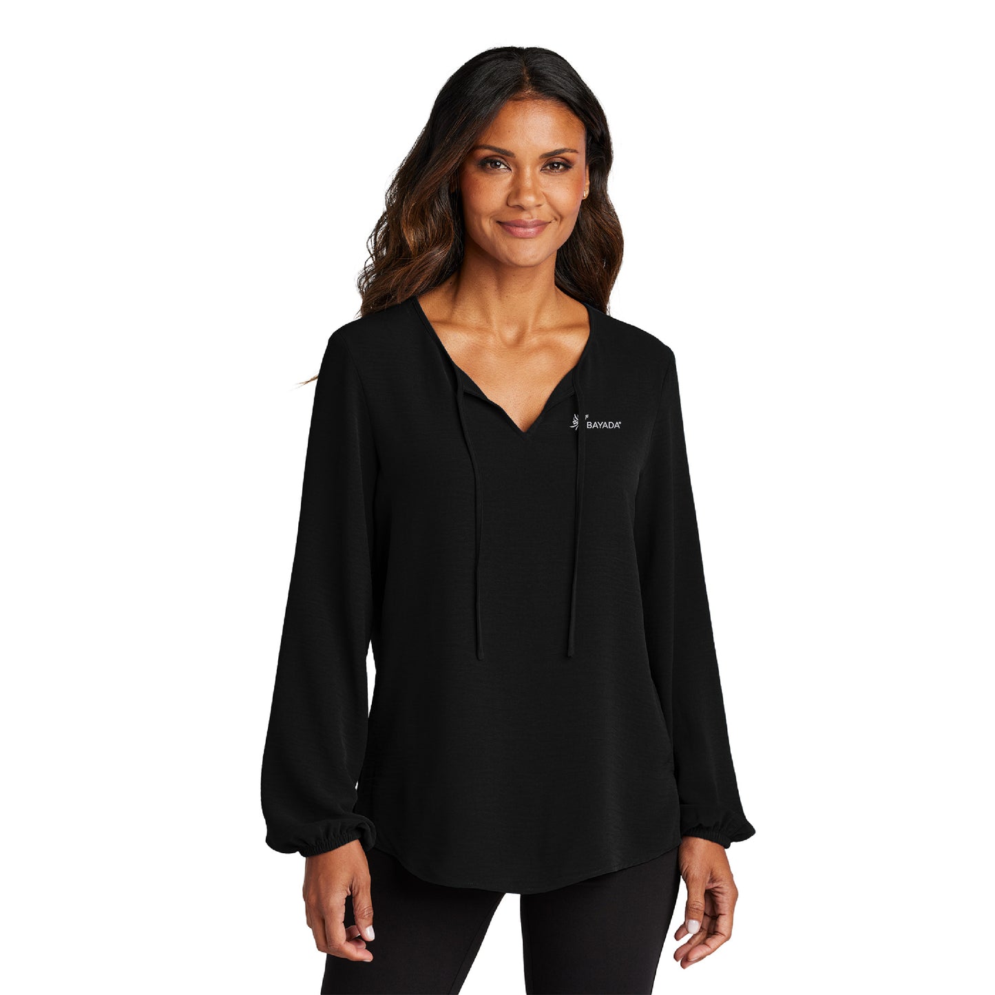 Port Authority® Ladies Textured Crepe Blouse