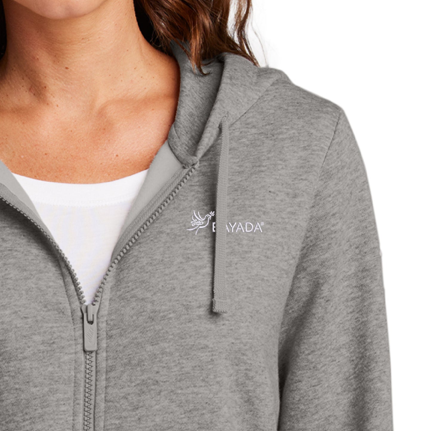 Nike Ladies Club Fleece Sleeve Swoosh Full-Zip Hoodie