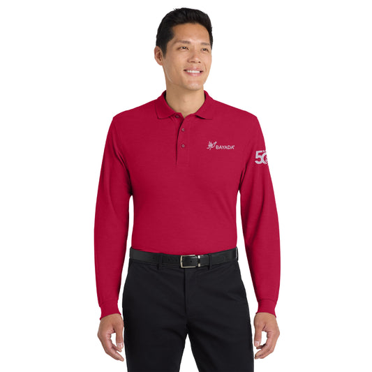 Silk Touch Long Sleeve Polo