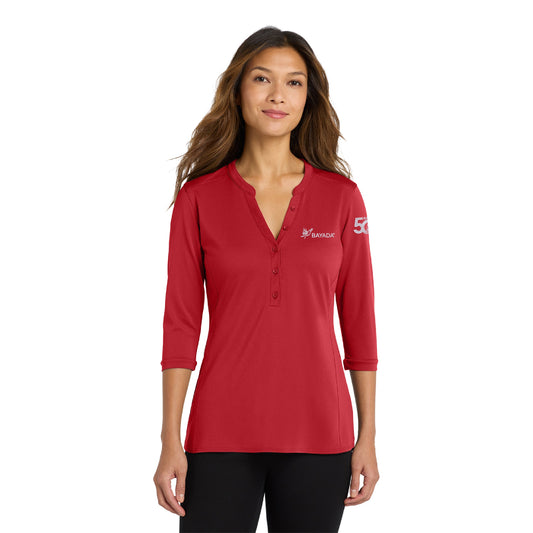 Ladies Port Authority UV Pique Henley