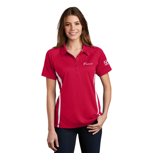 Ladies Micro-Mesh Colorblock Polo