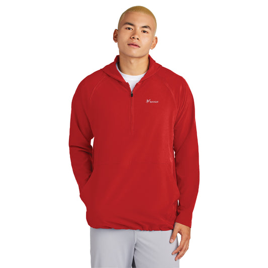 1/2-Zip Long Sleeve Hooded Jacket