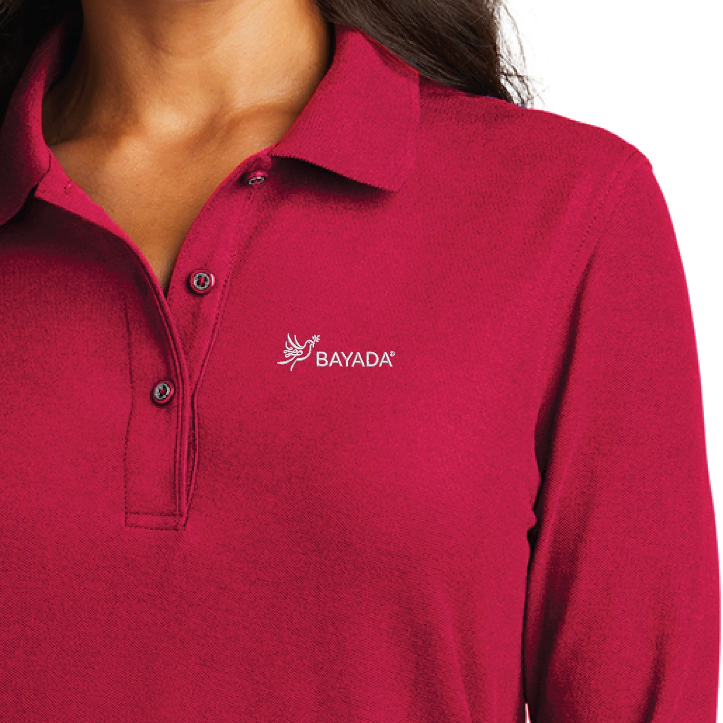 Ladies Silk Touch Long Sleeve Polo