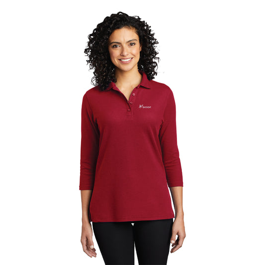 Ladies Silk Touch 3/4-Sleeve Polo