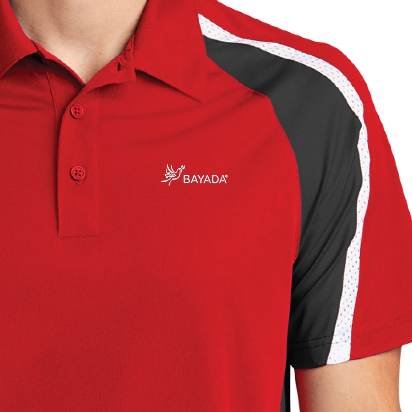Tricolor Sport-Wick Polo