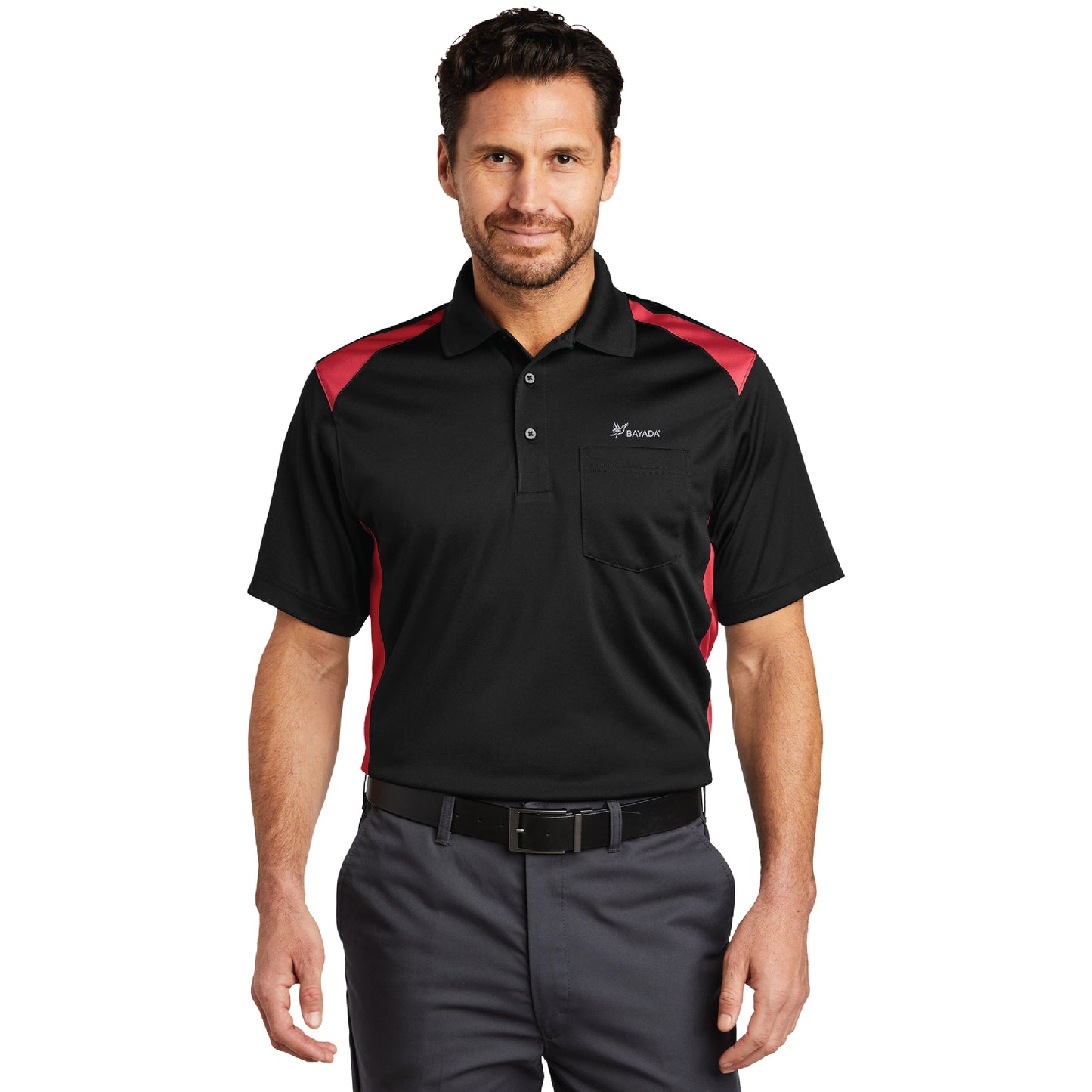 Two Way Colorblock Pocket Polo